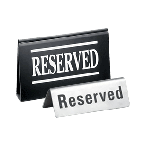 Reserved Signs