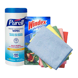 Serviettes et lingettes de nettoyage