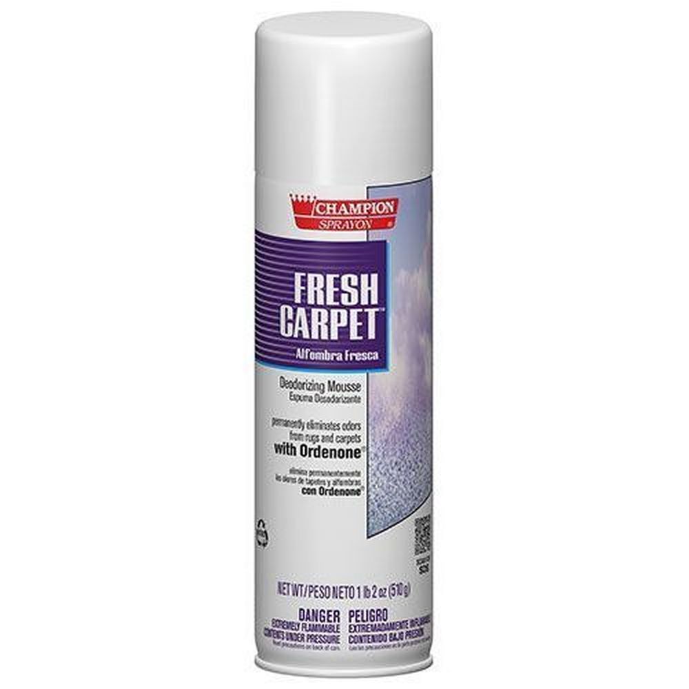 Champion Sprayon Fresh Carpet Deodorizing Mousse, 18 Ounce Aerosol -- 12 Per Case