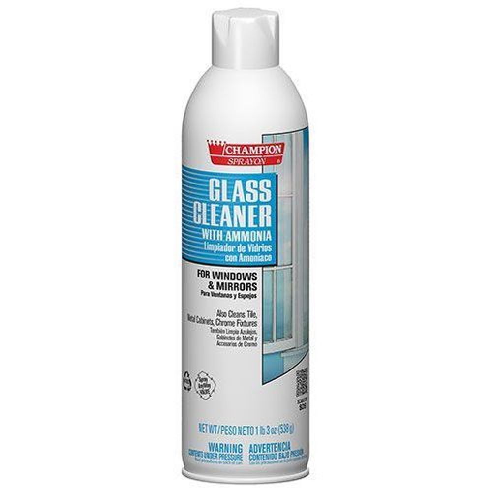 Champion Sprayon Glass Cleaner With Ammonia, 19 Ounce Aerosol -- 12 Per Case