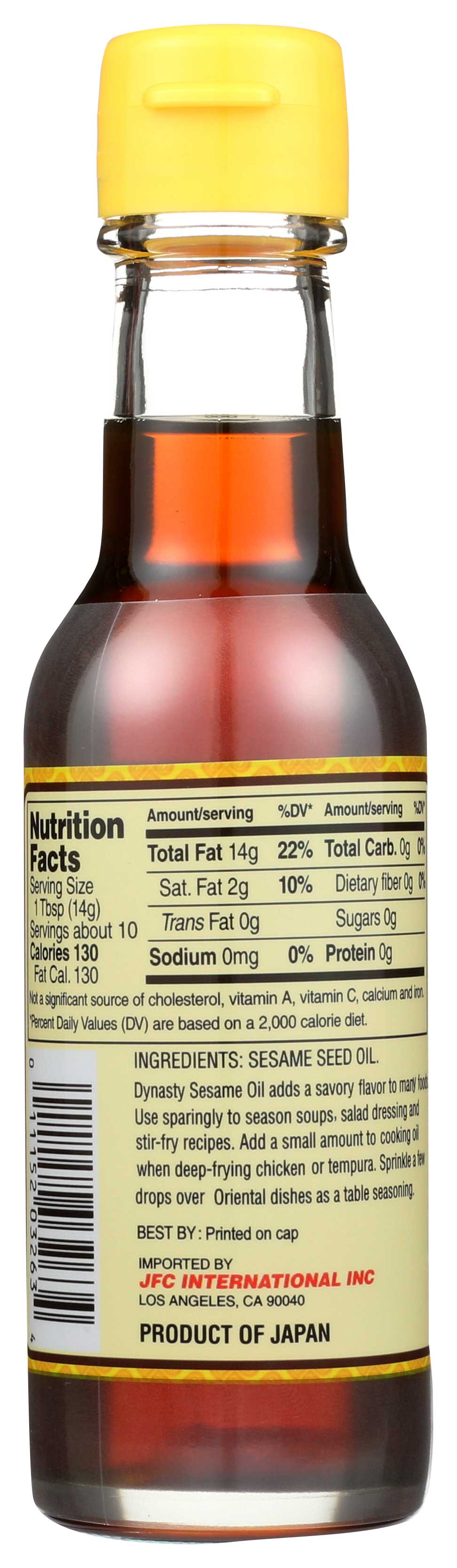 Dynasty Sesame Oil, 5 Ounce -- 6 Per Case