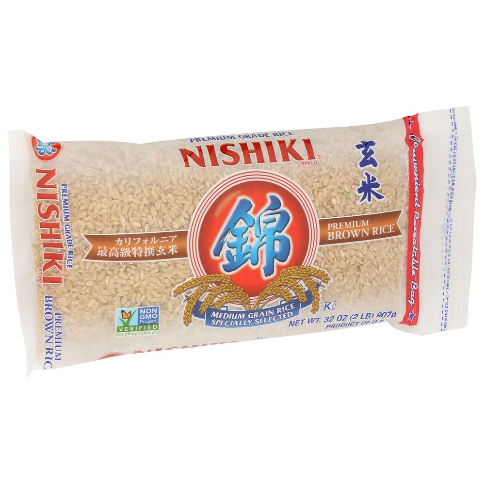 Nishiki Premium Medium Grain Brown Rice, 2 Pound -- 12 Per Case