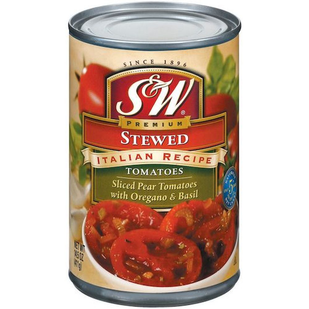 S&w Premium Stewed Italian Recipe Tomatoes, 14.5 Ounce -- 12 Per Case