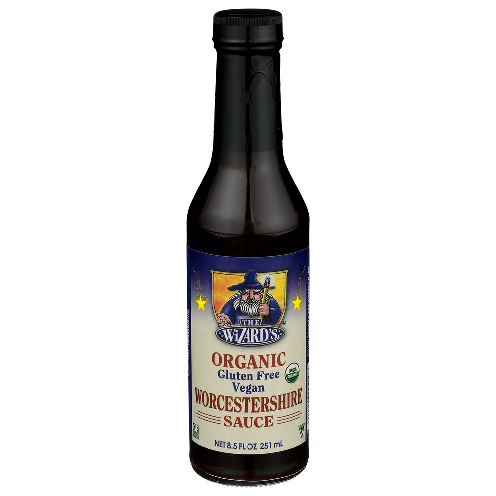 Wizards Organic Vegan Worcestershire Sauce, 8.5 Fluid Ounce -- 12 Per Case