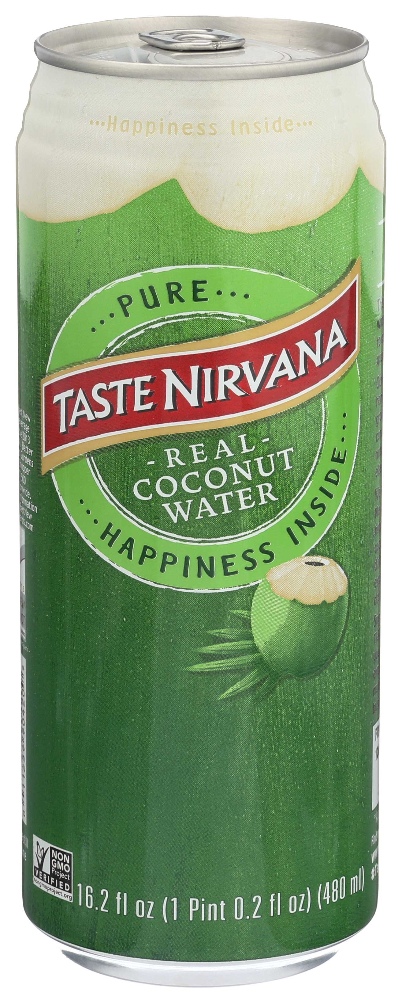 Taste Nirvana Real Coconut Water, 16.2 Fluid Ounce -- 12 Per Case
