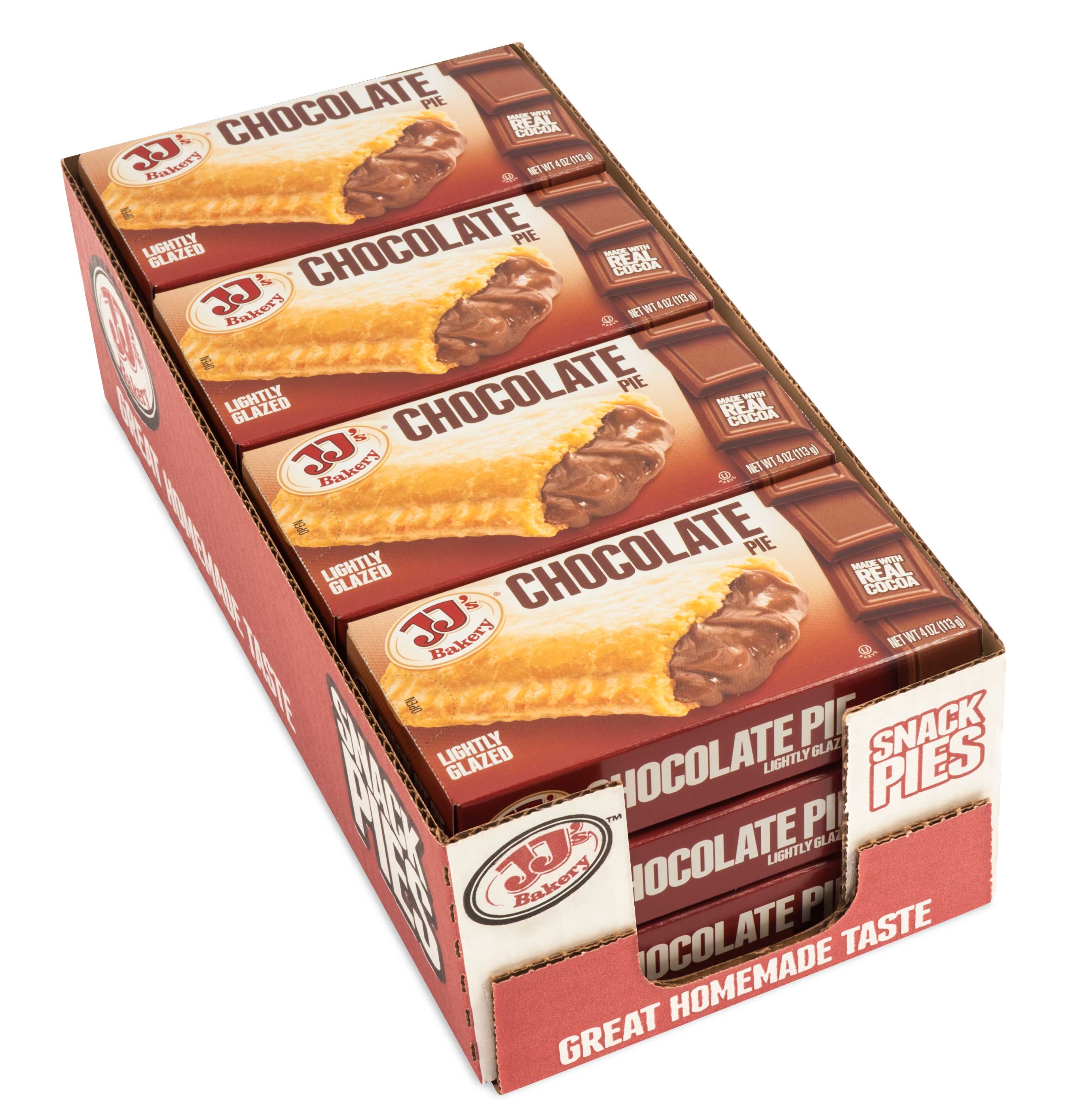 Jj's Bakery Chocolate Pies -- 48 Per Case