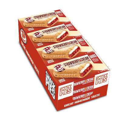 Jj's Bakery Duos Strawberry And Cream Pie -- 48 Per Case