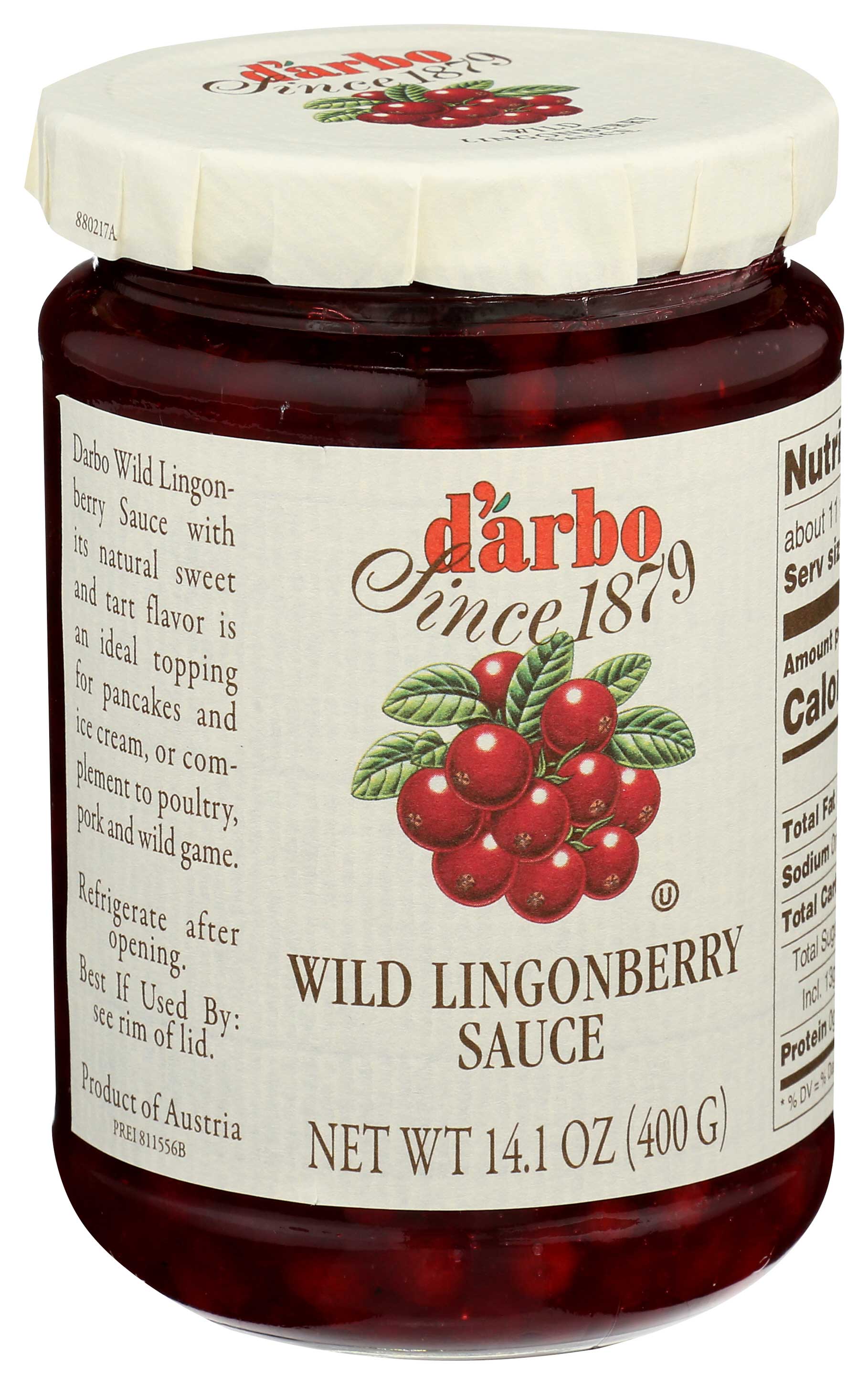 Darbo Wild Lingonberry Sauce, 14.1 Ounce -- 6 Per Case