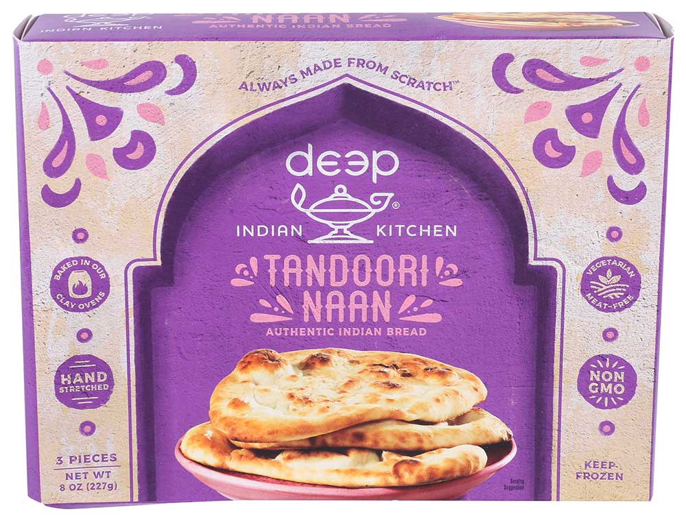 Deep Indian Kitchen Tandoori Naan Bread, 8 Ounce -- 8 Per Case