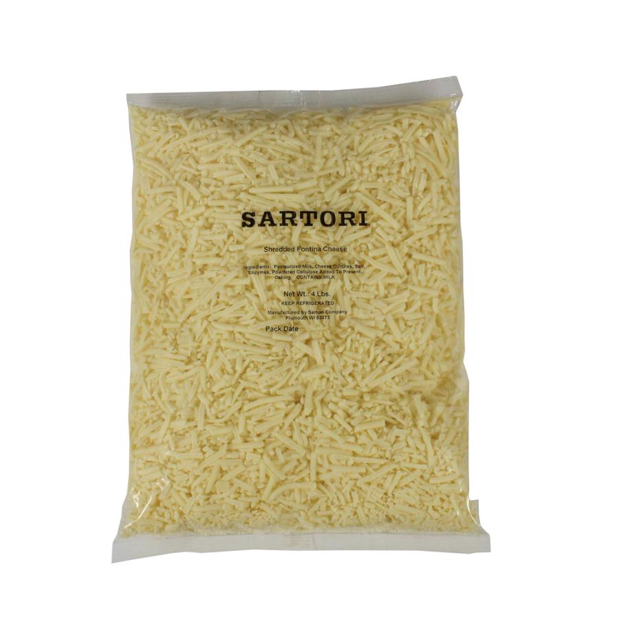 Sartori Foods Shred Fontina Cheese, 4 Pound -- 2 Per Case