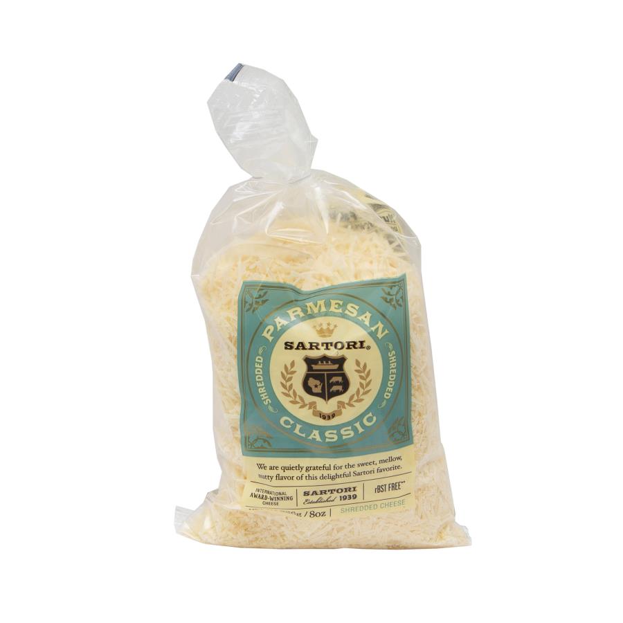 Sartori Classic Shredded Parmesan Reserve Cheese, 8 Ounce -- 16 Per Case