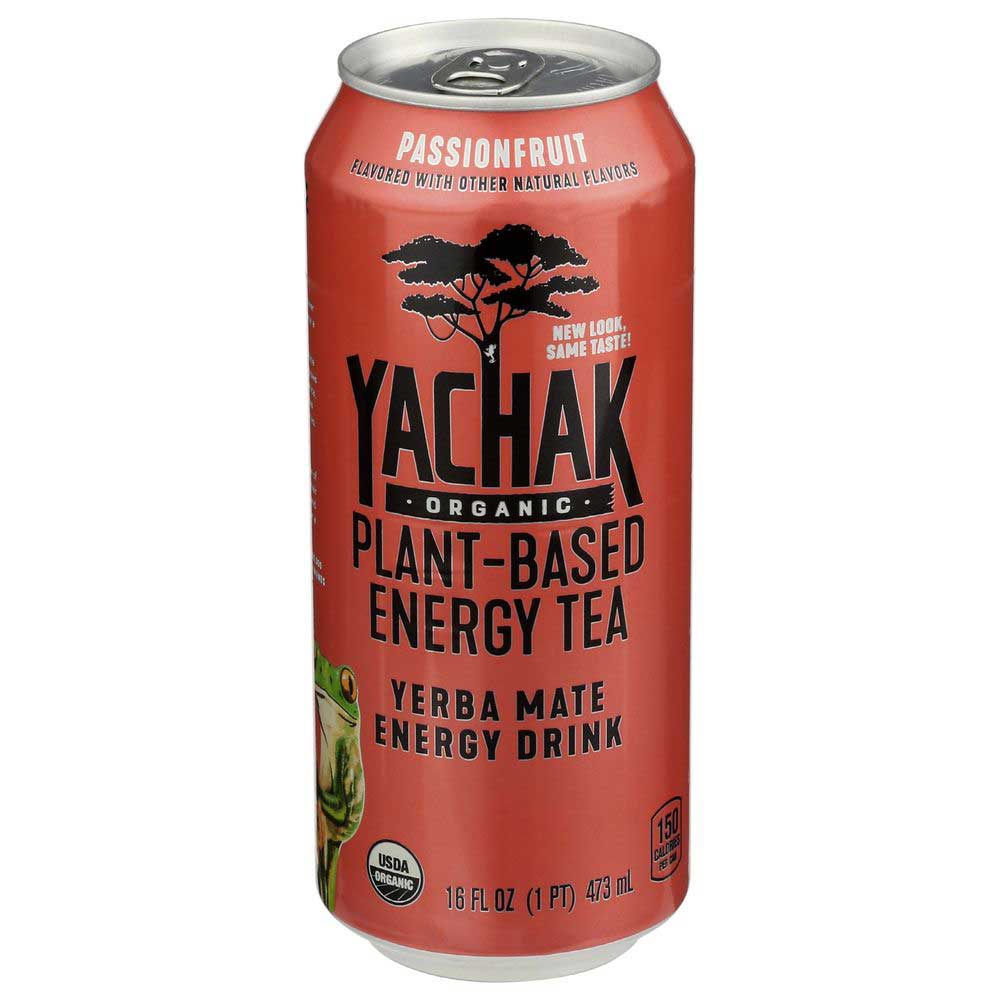 Yachak Organic Plant Based Passion Fruit Yerba Mate Energy Tea, 16