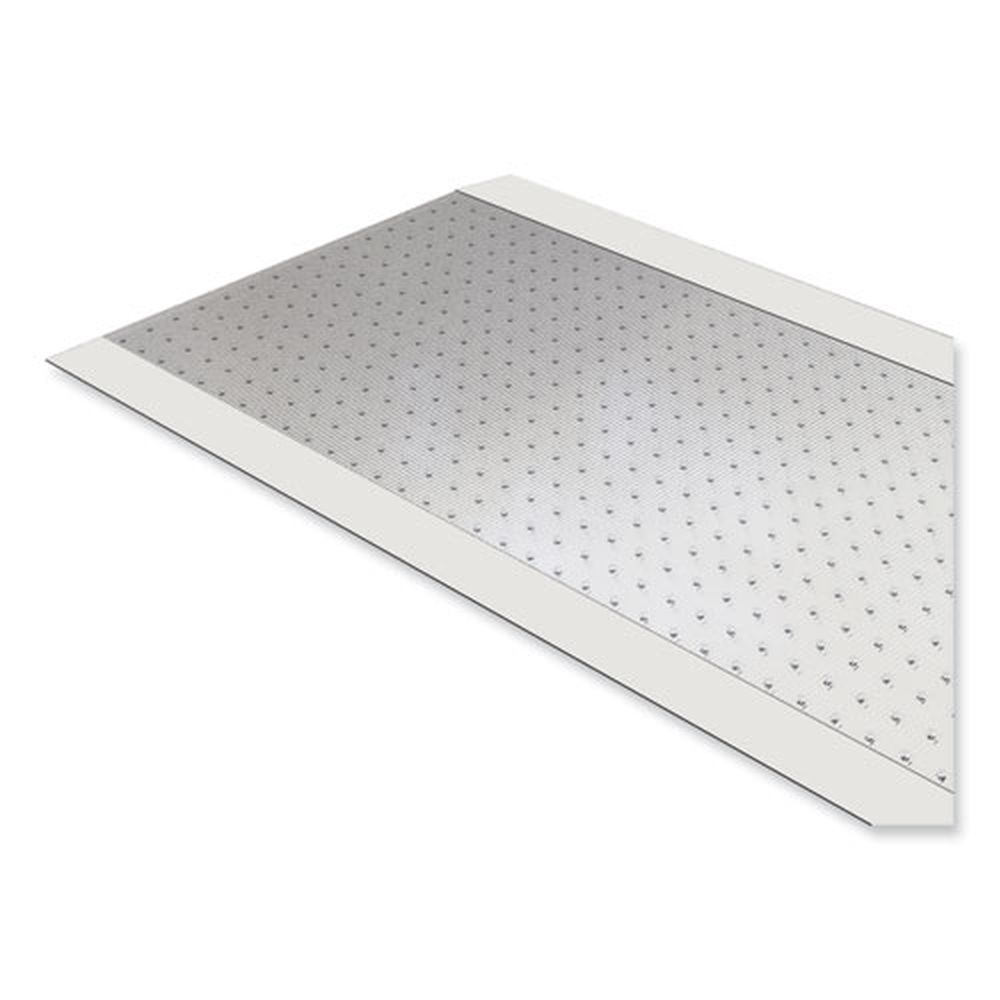Es Robbins Ribbed Vinyl Clear Carpet Runner, 27 X 240 Inch
