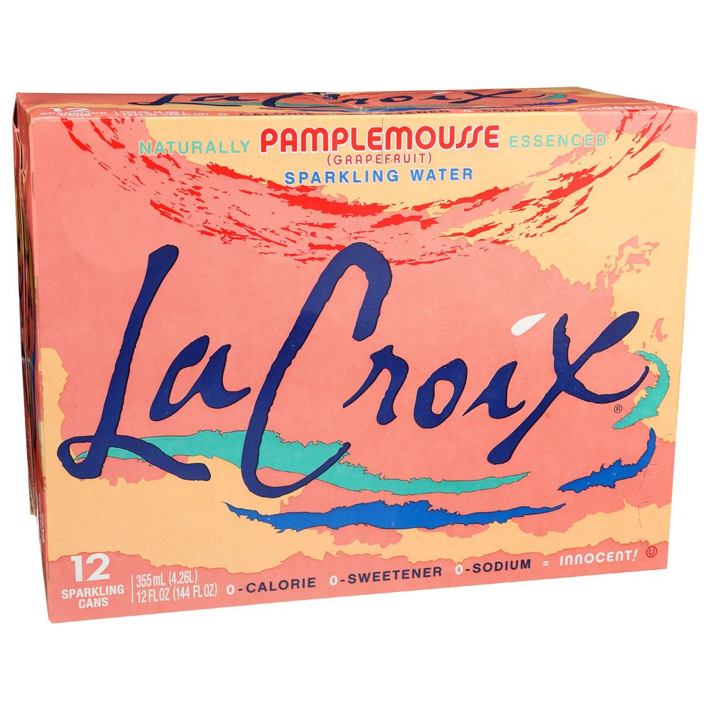 Lacroix Grapefruit Sparkling Water, 12 Fluid Ounce Can, 12 Count -- 2 Per Case