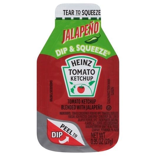 Heinz Jalapeno 0.95 Ounce Ketchup - Single Serve Packet, 500 count