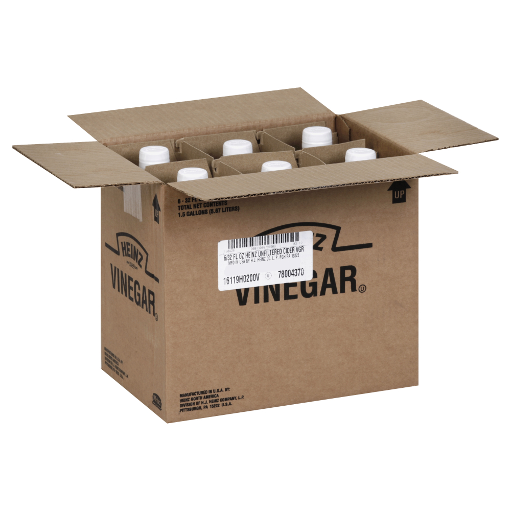 Heinz Unfiltered Apple Cider Vinegar, 32 Ounce -- 6 Per Case