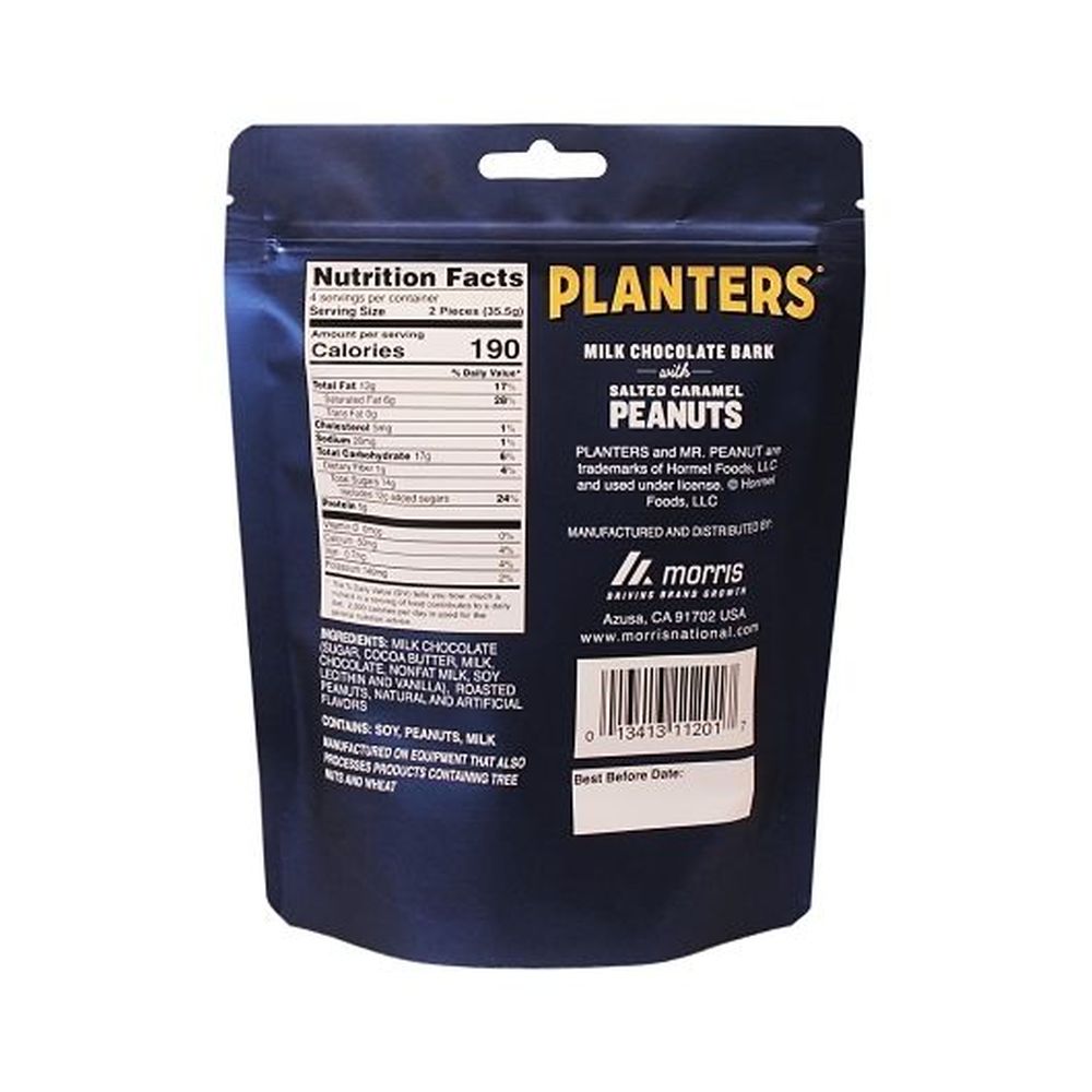 Planters Milk Chocolate Bark with Salted Caramel Peanut, 5 Ounce -- 6 per case