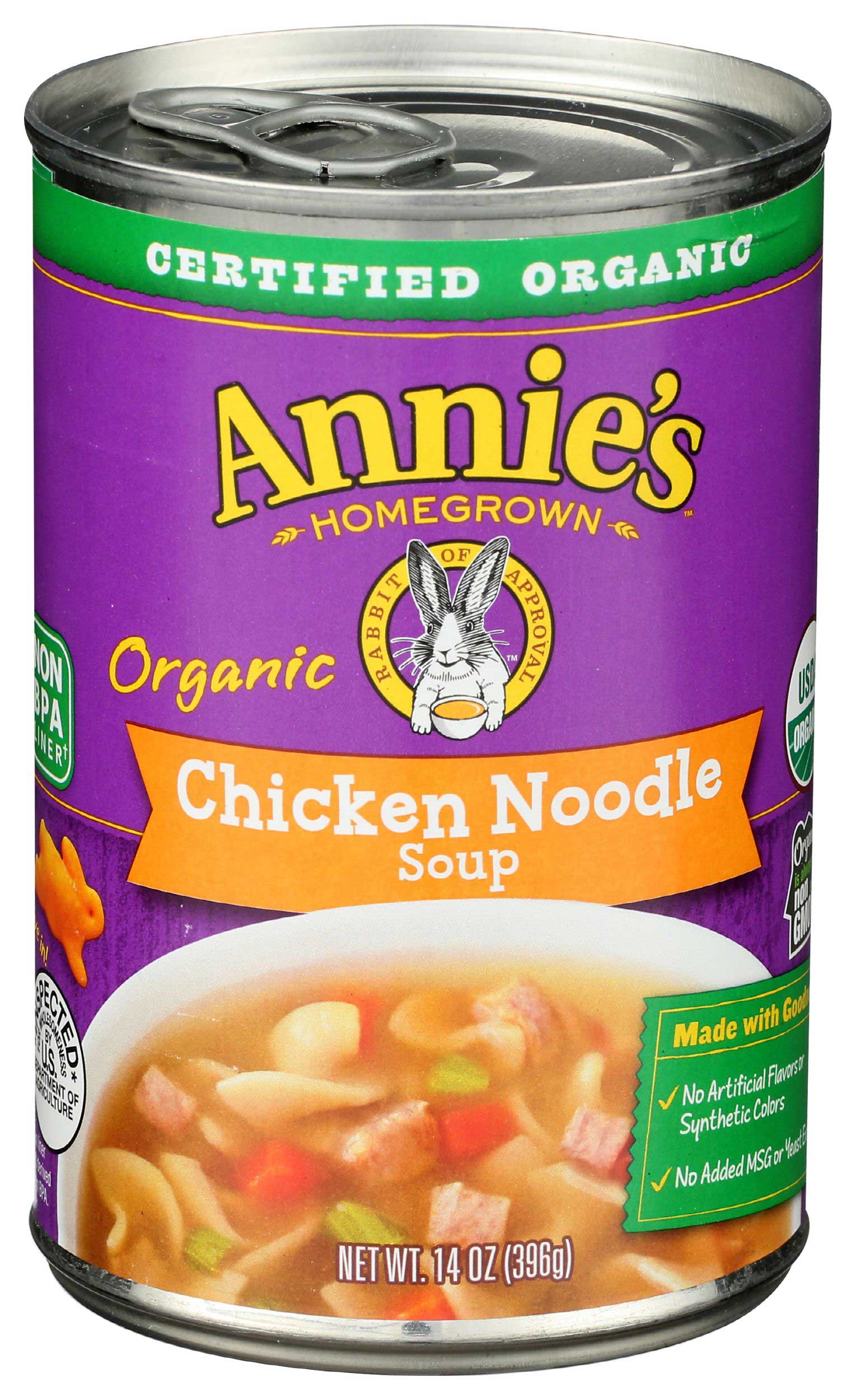 Annies Organic Chicken Noodle Soup, 14 Ounce -- 12 per case