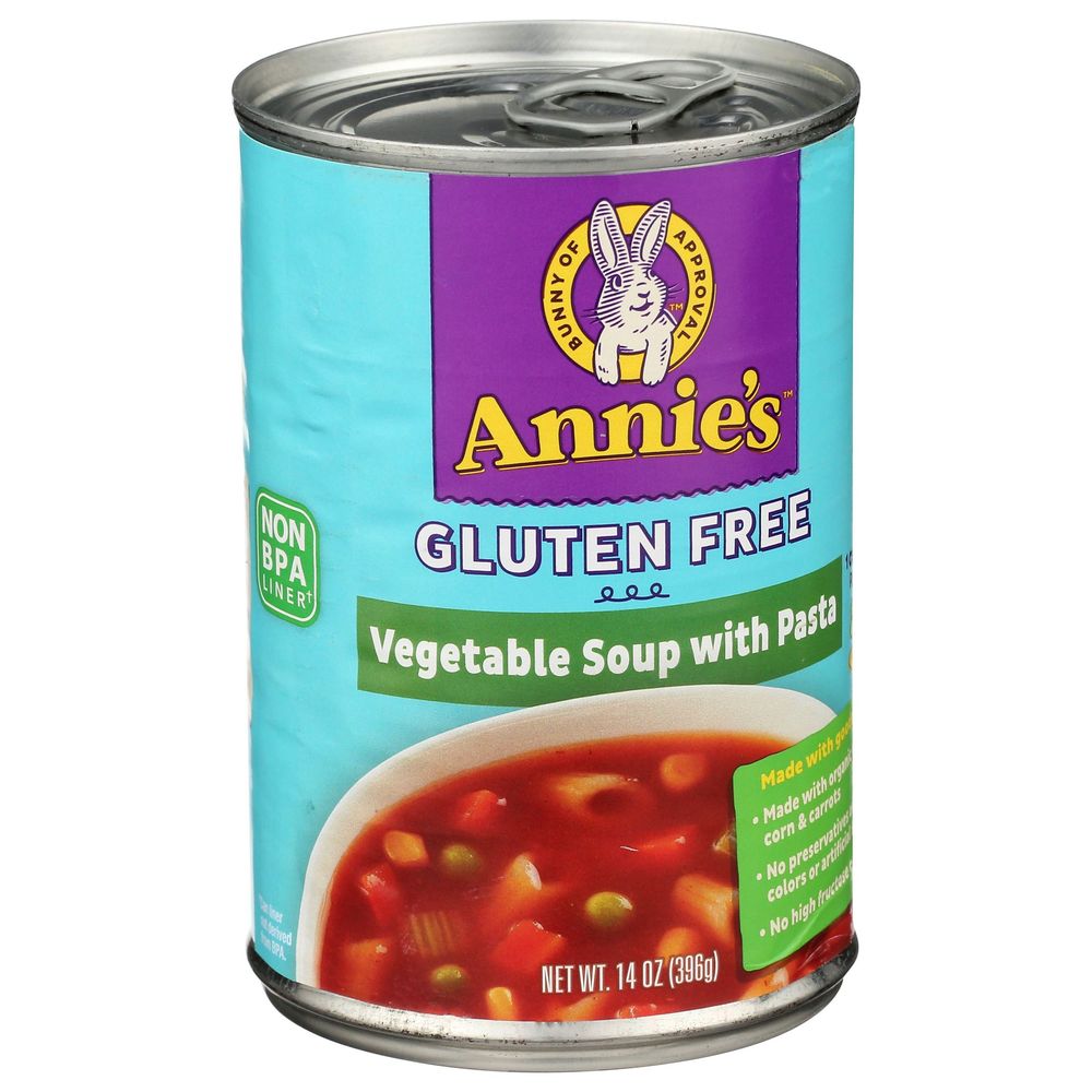 Annies Homegrown Organic Gluten Free Vegetable Soup With Pasta, 14 Ounce -- 12 Per Case