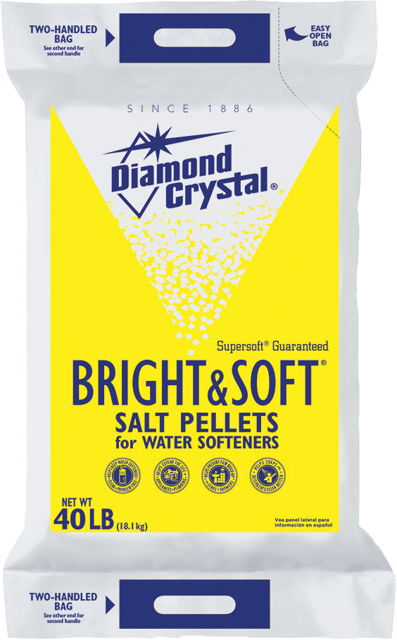 Diamond Crystal Pellets With Softener Care Formula Salt, 40 Pound
