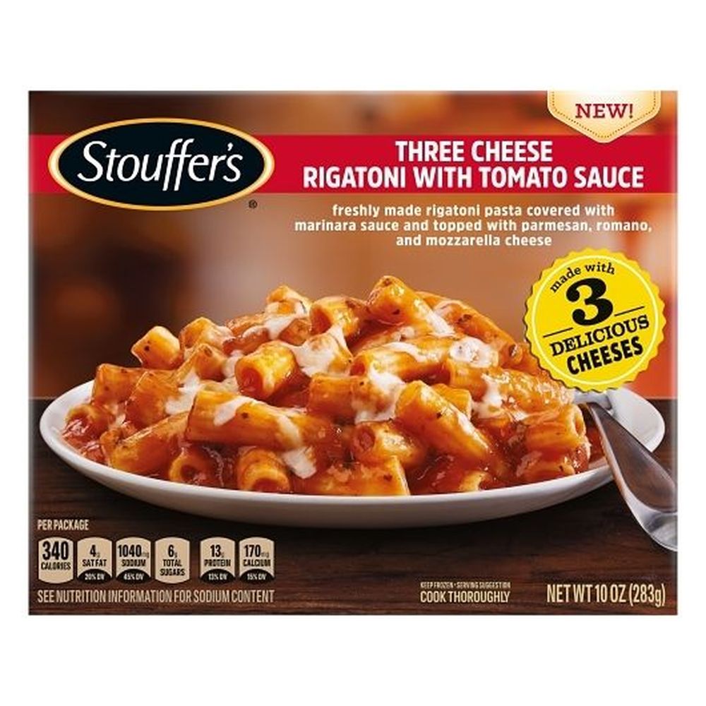 Stouffer's Rigatoni De Tres Quesos Con Salsa De Tomate, 10 Onzas -- 12 Por Caja