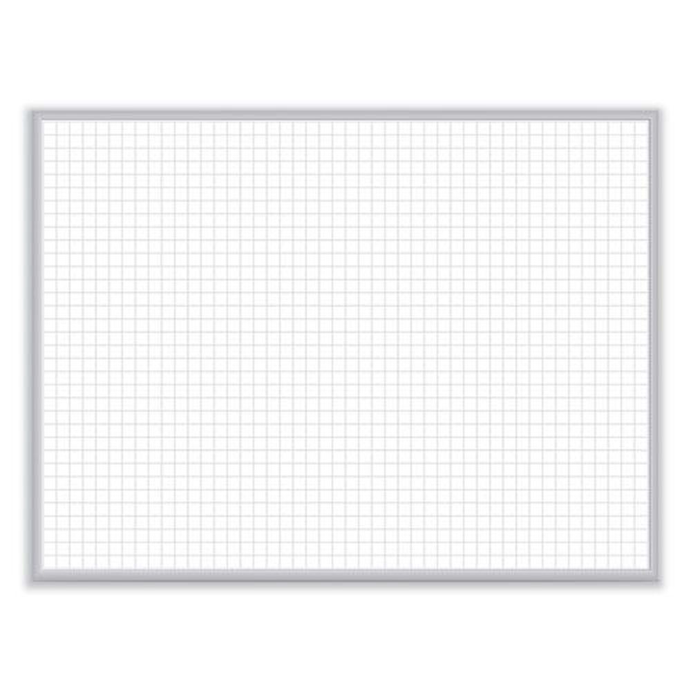 Ghent Non Magnetic Whiteboard With Satin Aluminum Frame, 24 X 17.81 Inch
