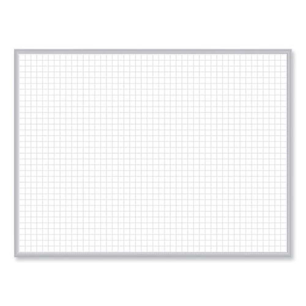 Ghent Non Magnetic Whiteboard With Satin Aluminum Frame, 48 X 35.81 Inch