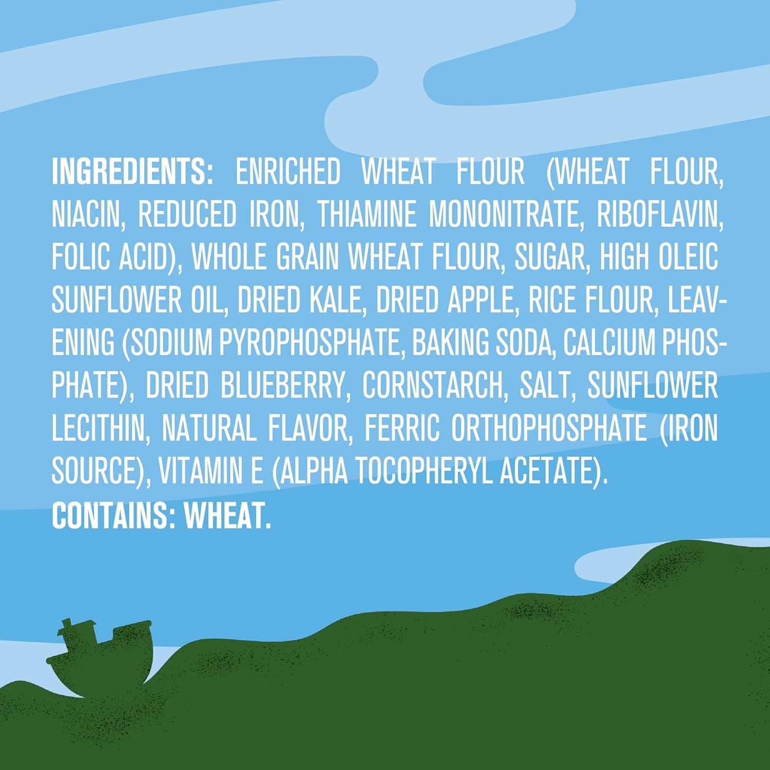Gerber Get Ems Kale Apple and Blueberry Ocean World Cookies for Kids, 5 Ounce -- 4 per case
