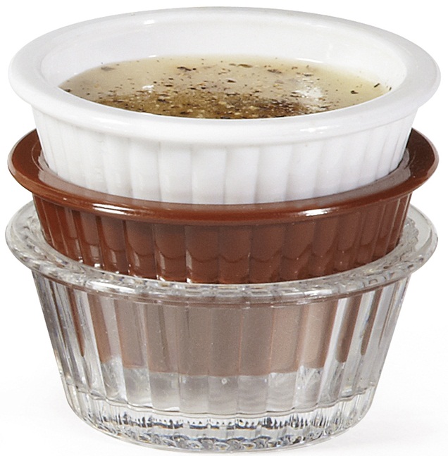 Get Enterprises San White Fluted Ramekin, 1 Ounce -- 48 Per Case