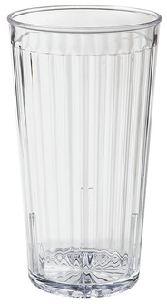 Get Enterprises San Plastic Clear Textured Tumbler, 22 Ounce -- 72 Per Case