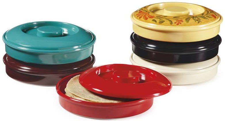 Get Enterprises Black Tortilla Server With Lid, 7.75 Inch -- 24 Per Case