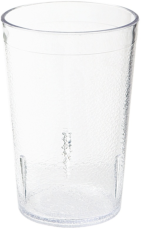 Get Enterprises San Plastic Clear Textured Tumbler, 8 Ounce -- 72 Per Case