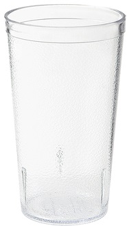 Get Enterprises San Plastic Clear Textured Tumbler, 20 Ounce -- 72 Per Case