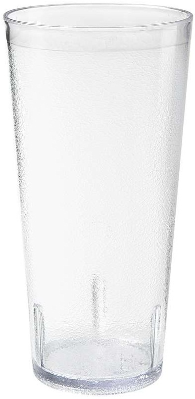 Get Enterprises San Plastic Clear Textured Tumbler, 24 Ounce -- 72 Per Case