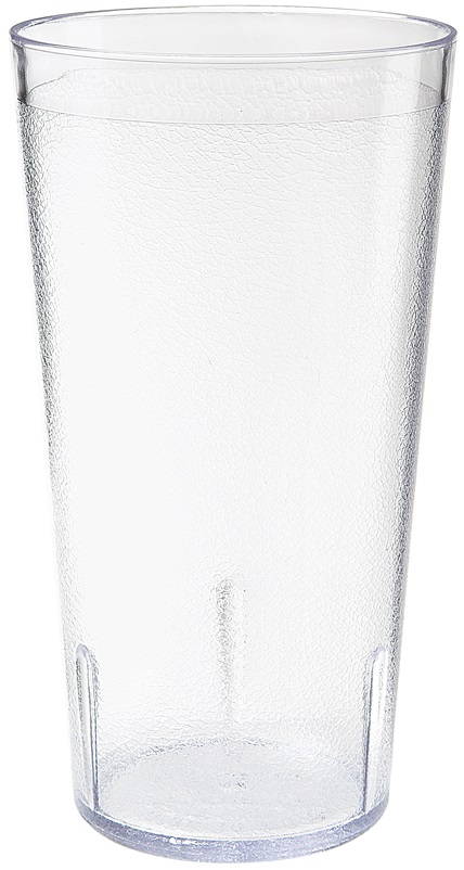 Get Enterprises San Plastic Clear Textured Tumbler, 32 Ounce -- 48 Per Case
