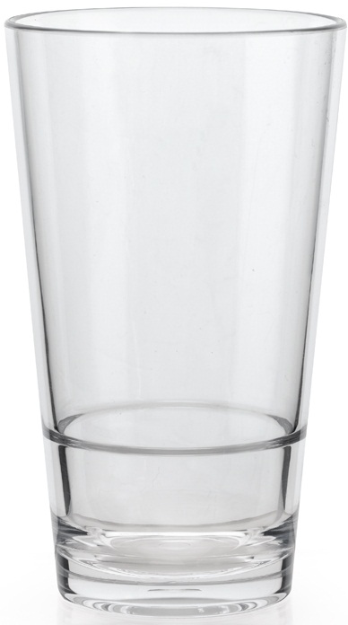 Get Enterprises San Clear Stackable Glass, 20 Ounce -- 24 Per Case
