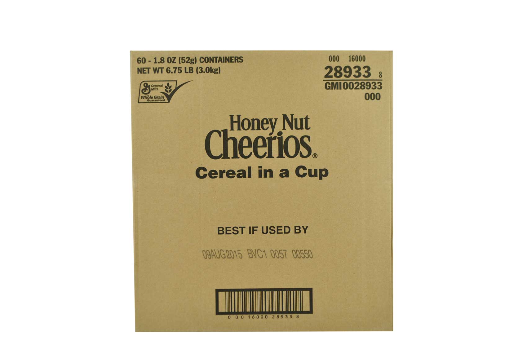 Honey Nut Cheerios Organic Whole Grain Oat Cereal, 1.8 Ounce In A Cup -- 60 Per Case