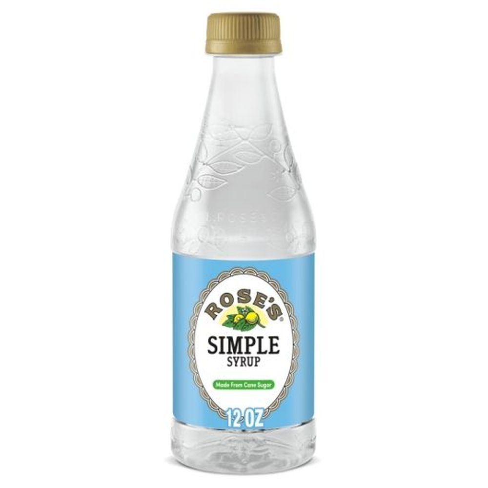 Rose's Simple Syrup Cocktail Mixer, 12 Fluid Ounce -- 6 Per Case