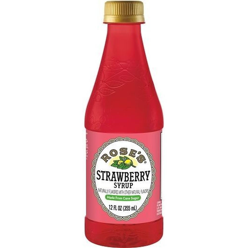 Rose's Strawberry Simple Syrup, 12 Fluid Ounce -- 6 Per Case