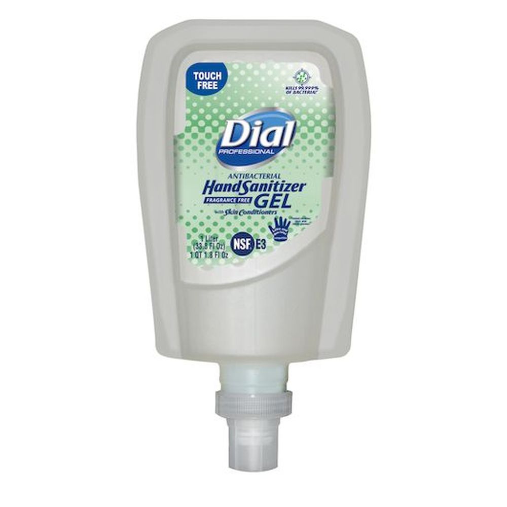 Dial Universal Touch Free Hand Sanitizer Gel Refill, 33.8 Fluid Ounce -- 3 Per Case