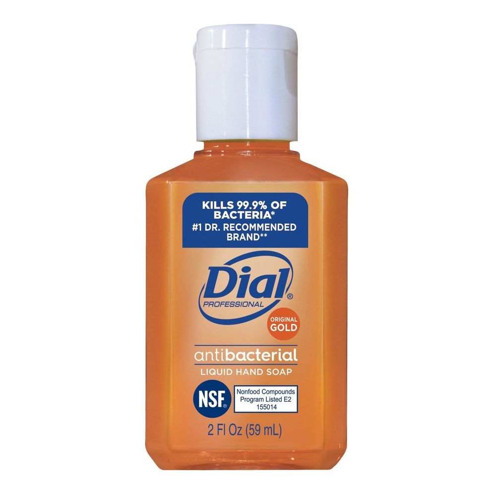 Dial Original Gold Antibacterial Liquid Hand Soap, 2 Ounce -- 144 Per Case