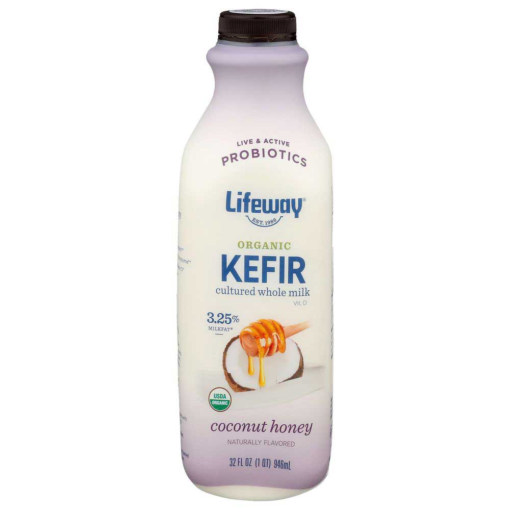 Lifeway Organic Coconut Honey Whole Milk Kefir, 32 Fluid Ounce -- 6 Per Case
