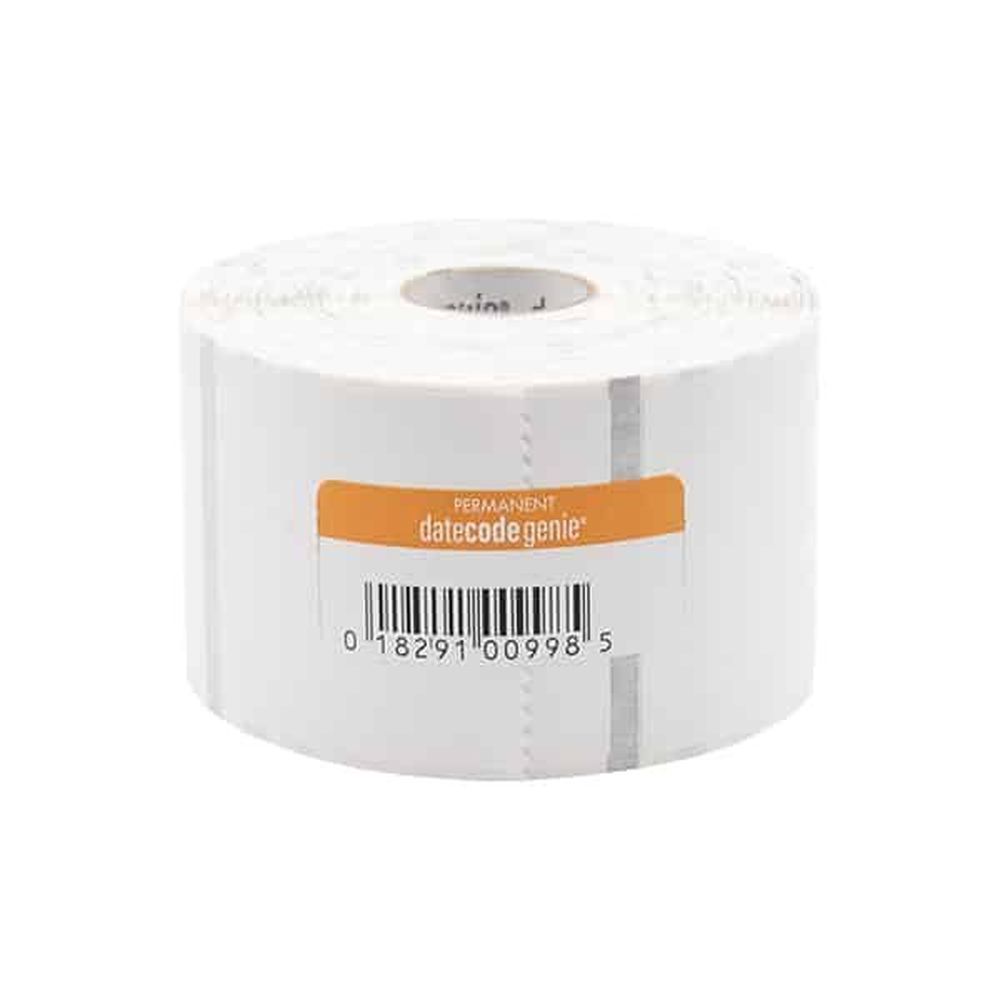Datecodegenie 2 Inch White Circle Blank Permanent Label Roll, 4 Count