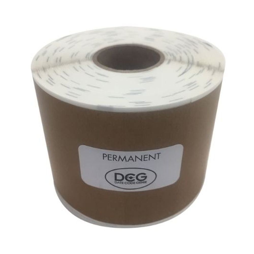 Datecodegenie 2 X 6 Inch Kraft Blank Permanent Label Roll -- 4 Per Case