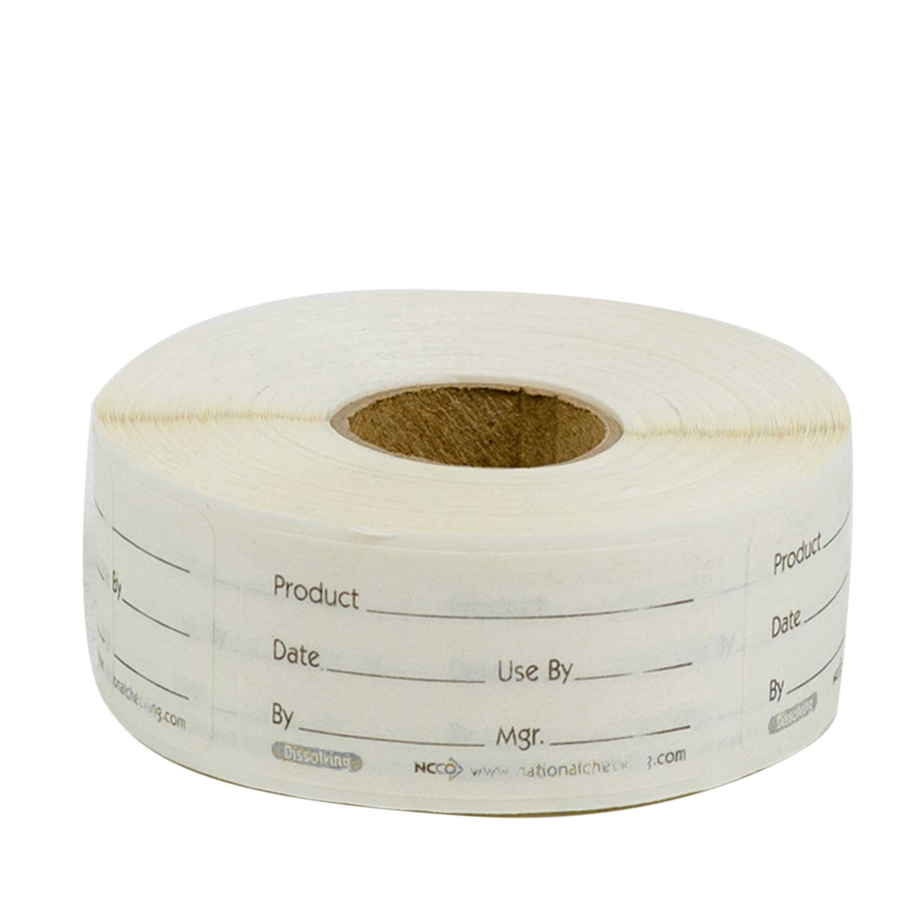 Ncco Dateit Product Dissolvable Label, 1 X 2 Inch -- 500 Per Case