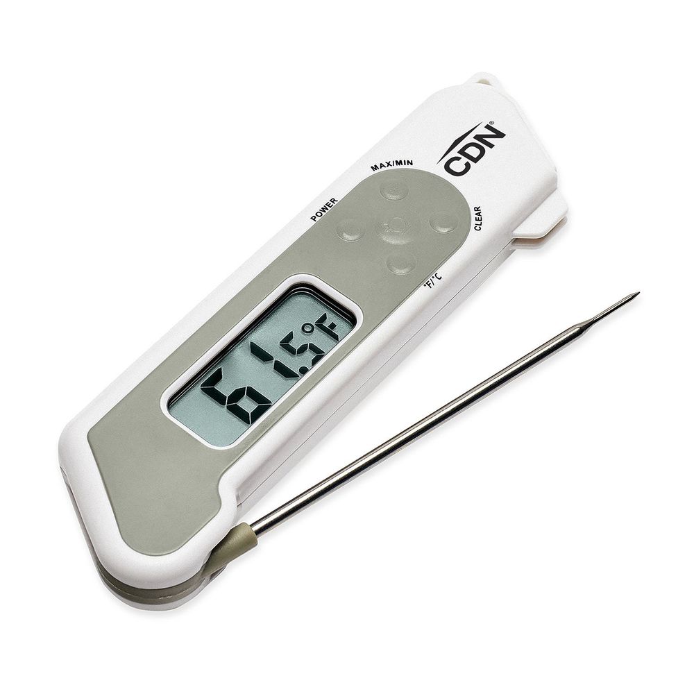 CDN Folding Thermocouple Thermometer - White