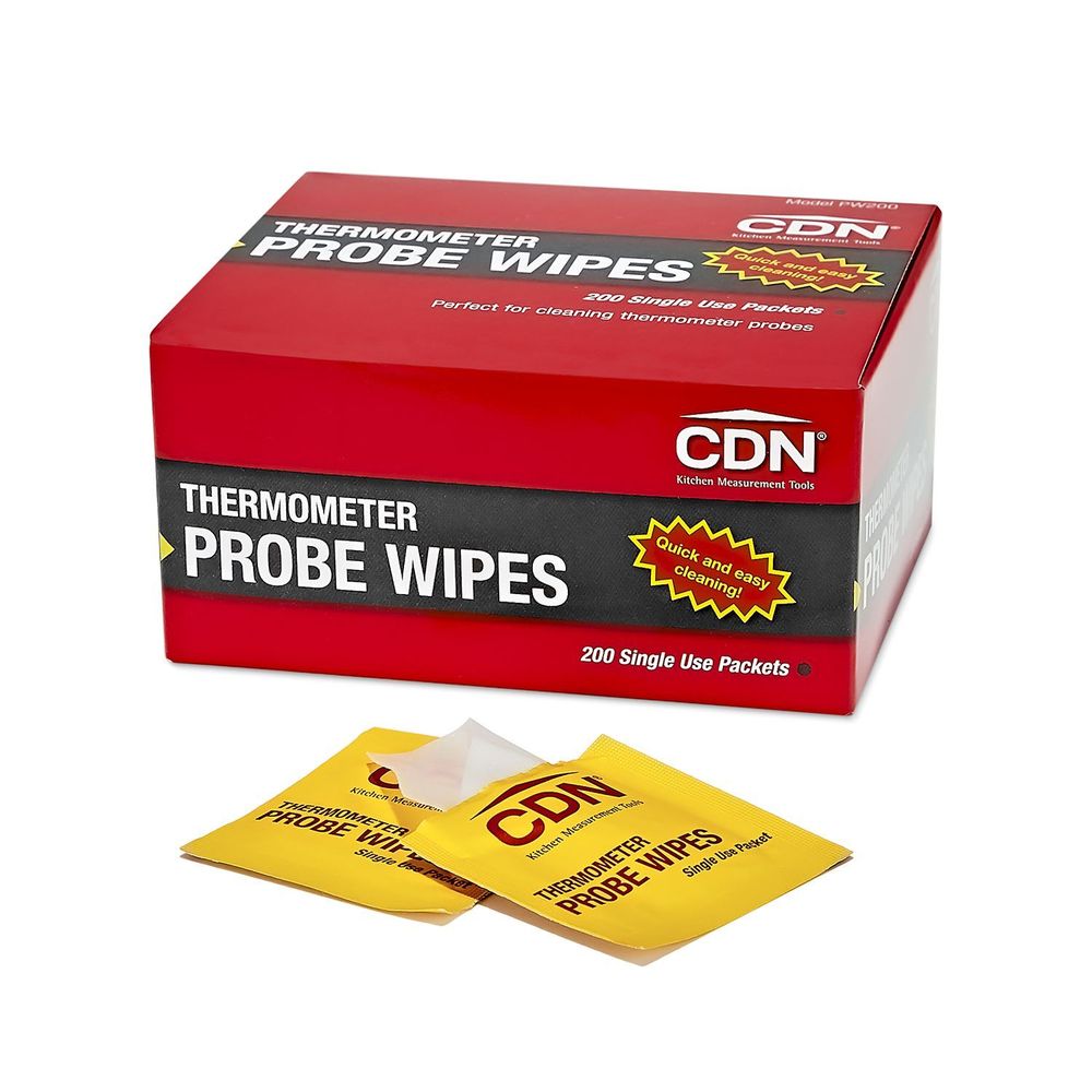 CDN Thermometer Probe Wipes - Packets