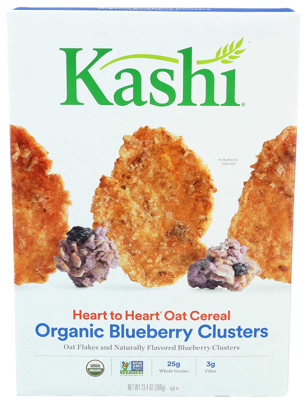 Kashi Heart To Heart Organic Blueberry Clusters Oat Cereal, 13.4 Ounce -- 10 Per Case