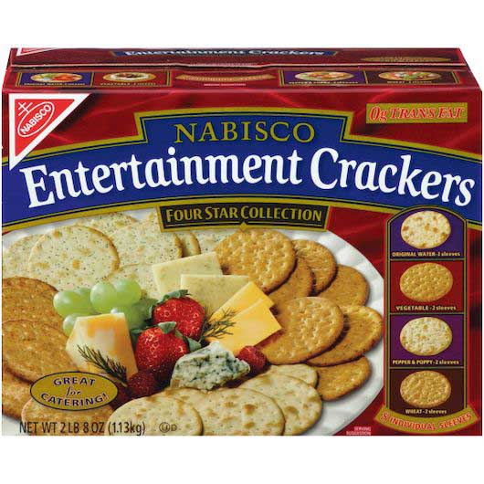 Nabisco Assorted Entertainment Cracker, 40 Ounce -- 4 Per Case