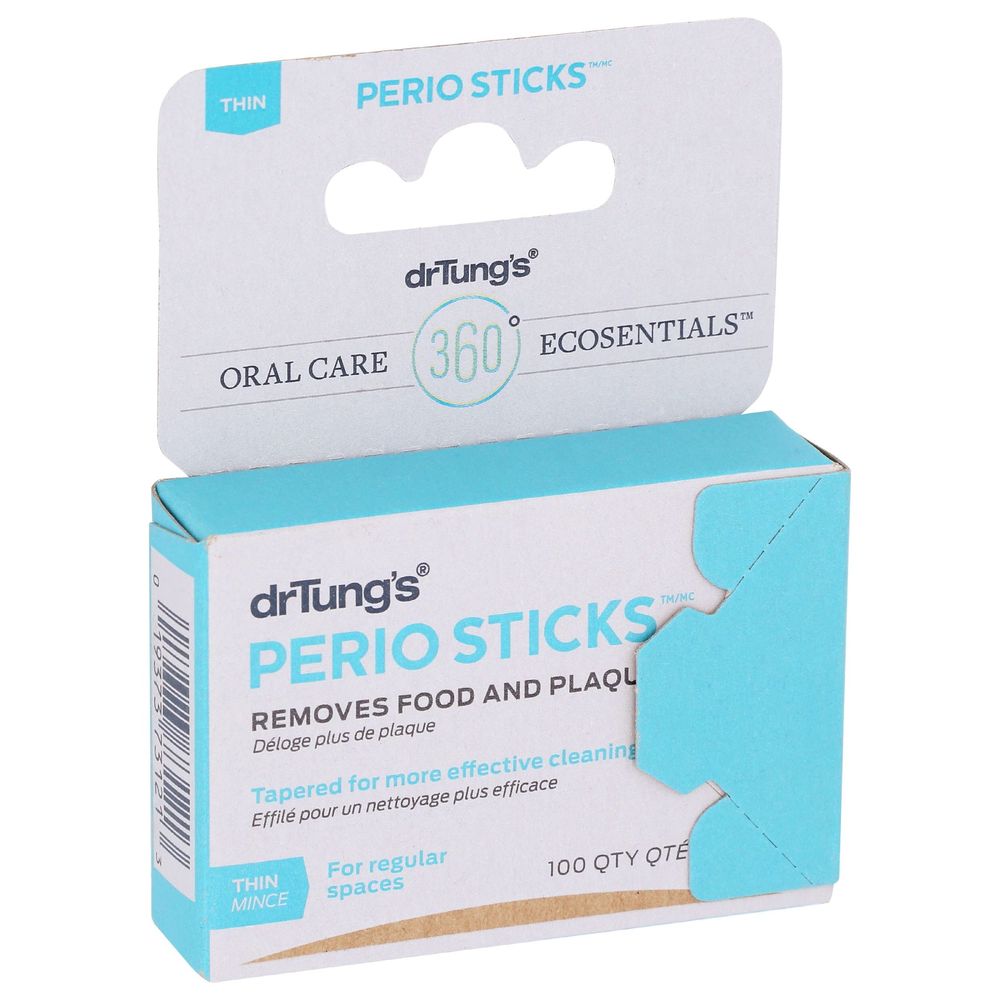 Dr. Tungs Thin Perio Sticks, 100 Count -- 6 Per Case